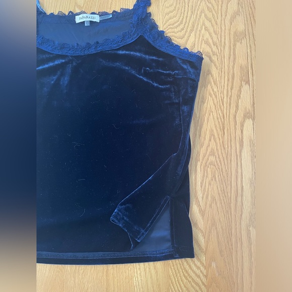 Paparazzi Velvet Cami (midnight blue) - Picture 9 of 11